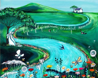 Original print. Rural scene.