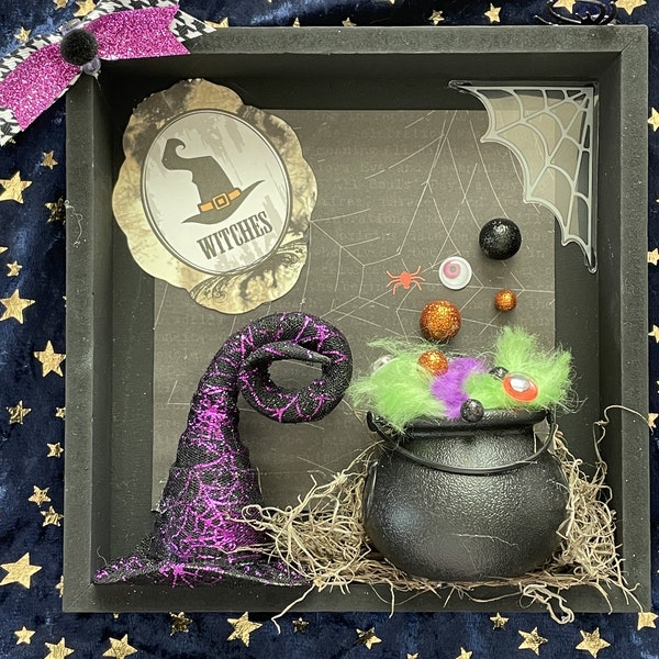 Halloween Shadow Box Etsy