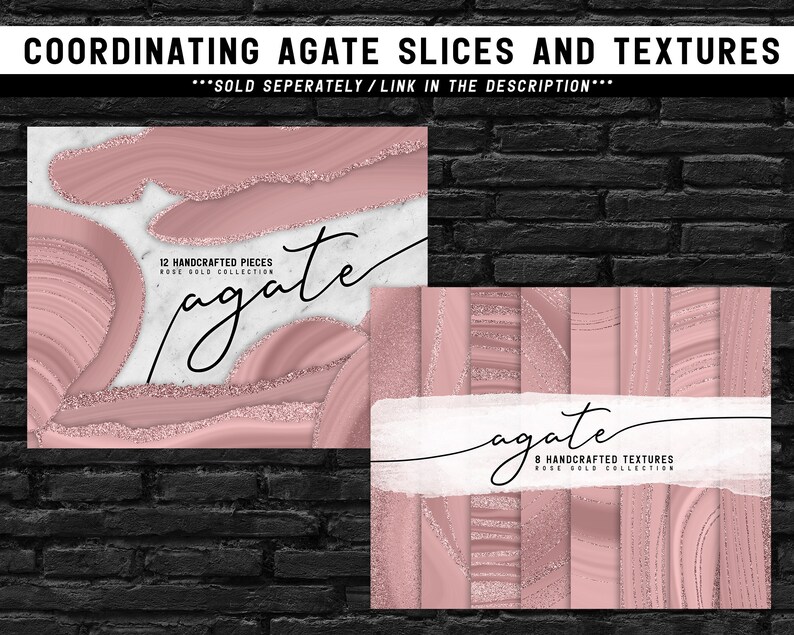 Download Rose Gold Agate Textures / Rose Gold Digital Agate Paper ...