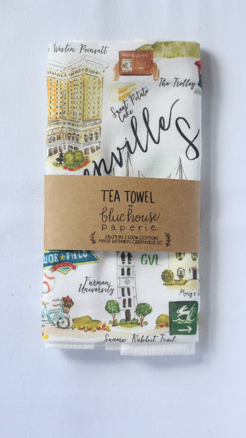 Floursack Dishtowel Tea Towel Greenville SC Etsy