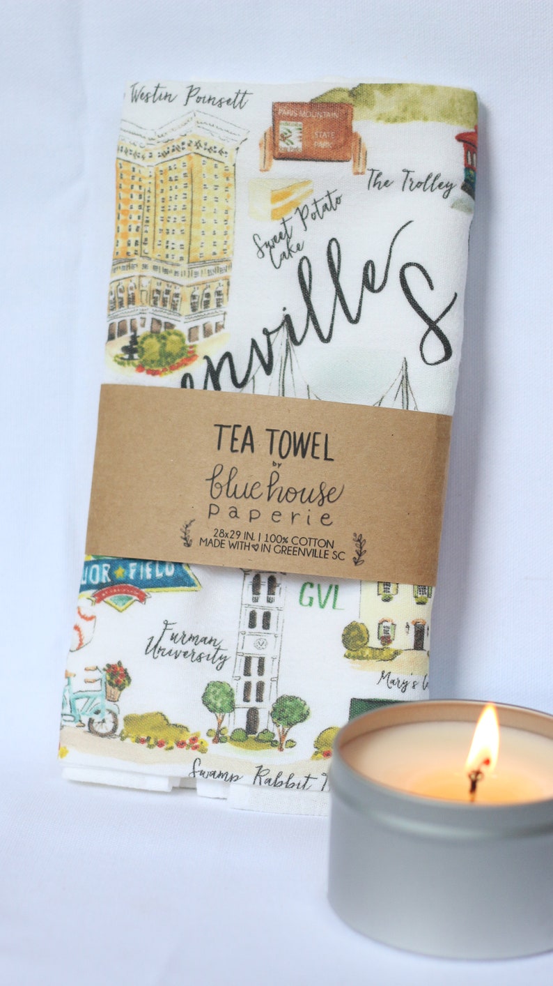 Floursack Dishtowel Tea Towel Greenville SC Etsy