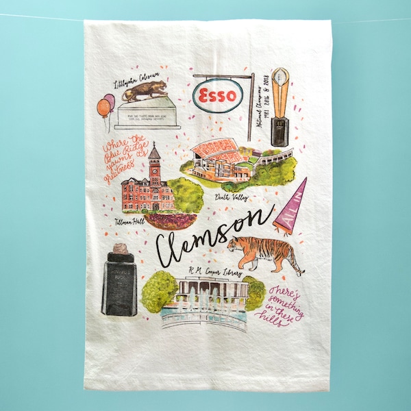 Clemson Tea Towel