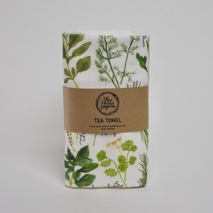 Kitchen Herb Tree Floursack Dishtowel Tea Towel