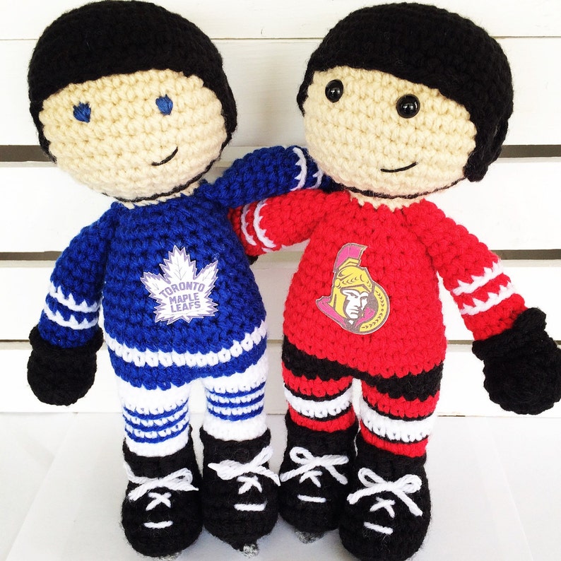 CROCHET PATTERN: Hockey Player Amigurumi crochet pattern image 5