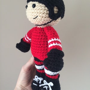 CROCHET PATTERN: Hockey Player Amigurumi crochet pattern image 2