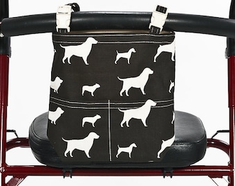 Bainbridge Walker Bag Dogs to dress up your walker