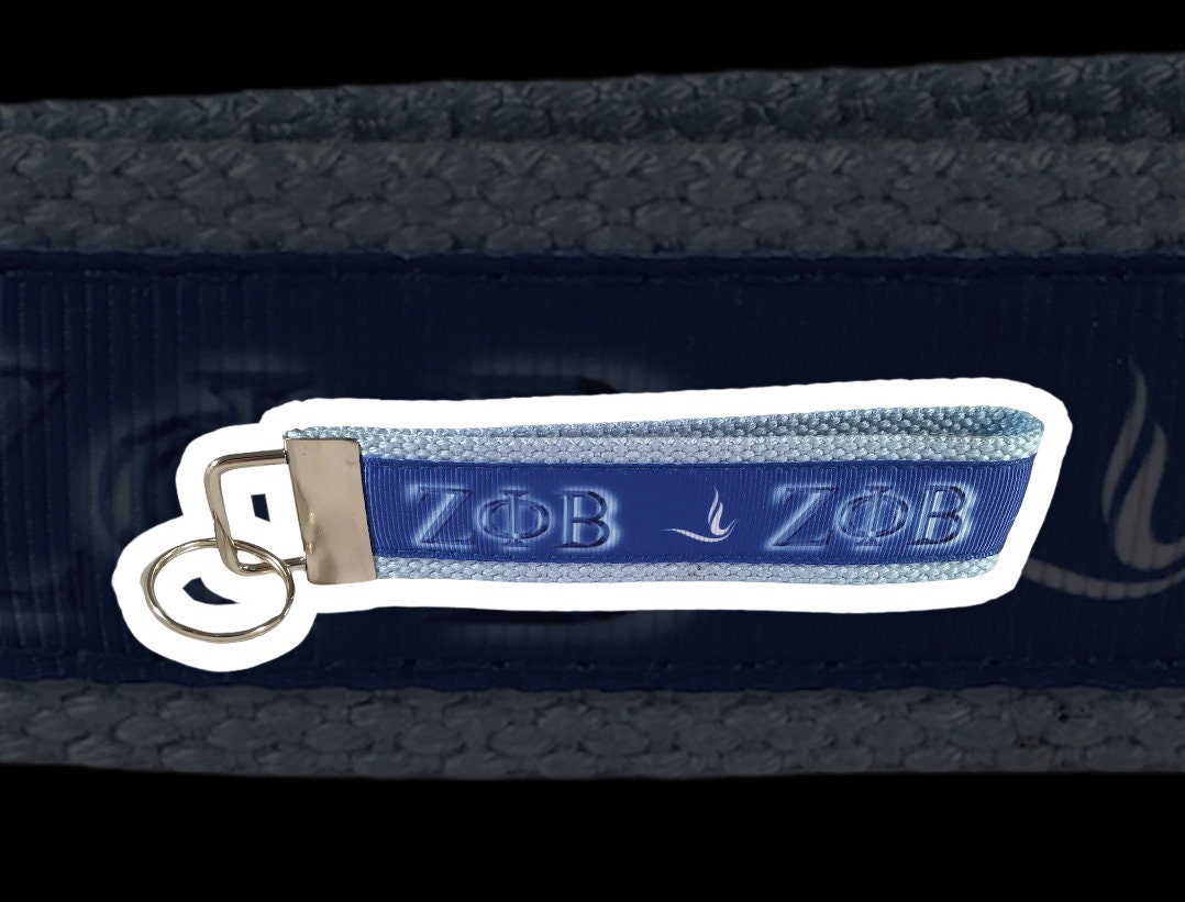 Handmade Zeta Phi Beta Sorority Ribbon Key Fob Keychain - Etsy
