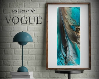 Paysage Aquarelle Impressions Coastal Wall Art Home Decor Beach Art Aquarelle Giclee Prints Blue Painting Blue Wall Art LDawningScott