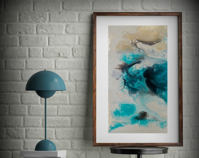 Zen Painting Watercolor Painting Office Art Print Abstract Painting Contemporary Art Abstract Painting Large Wall Art Bathroom Decor