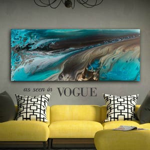 GICLEE PRINTS Art Peinture abstraite Coastal Home Decor Impressions sur toile modernes Cadeau Décoration murale GRANDES tailles Beach House Art Canvas Art Print image 1