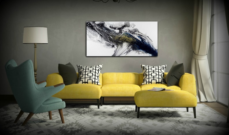 Modern Painting Acrylic Painting GICLEE Art Print Abstract Painting Contemporary Art Abstract Painting Extra Large Wall Art Livingroom Decor image 3