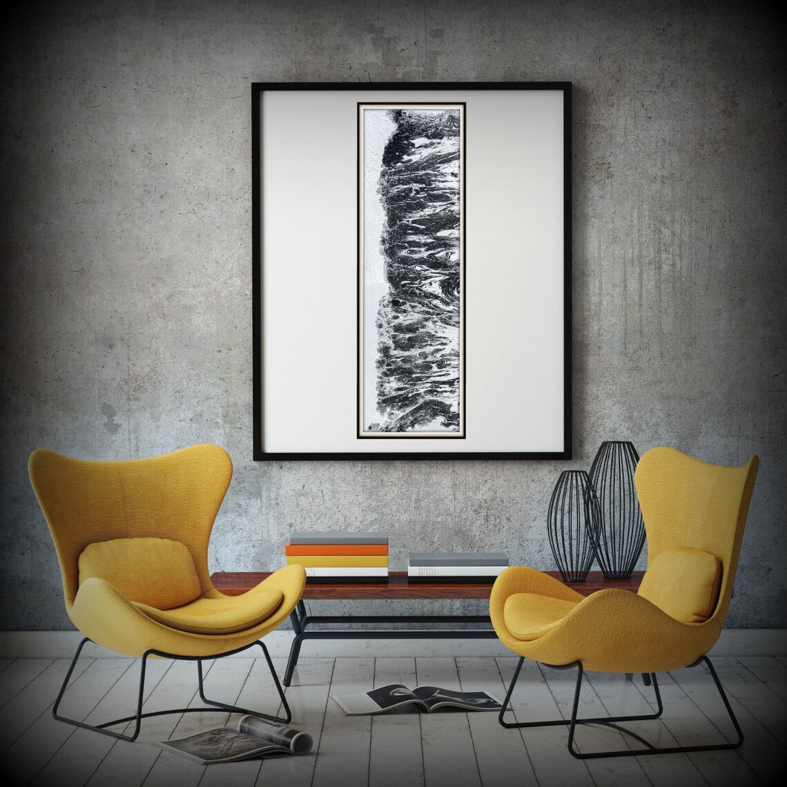 Abstract Fine Art Print From Original Abstract Painting Long Etsy