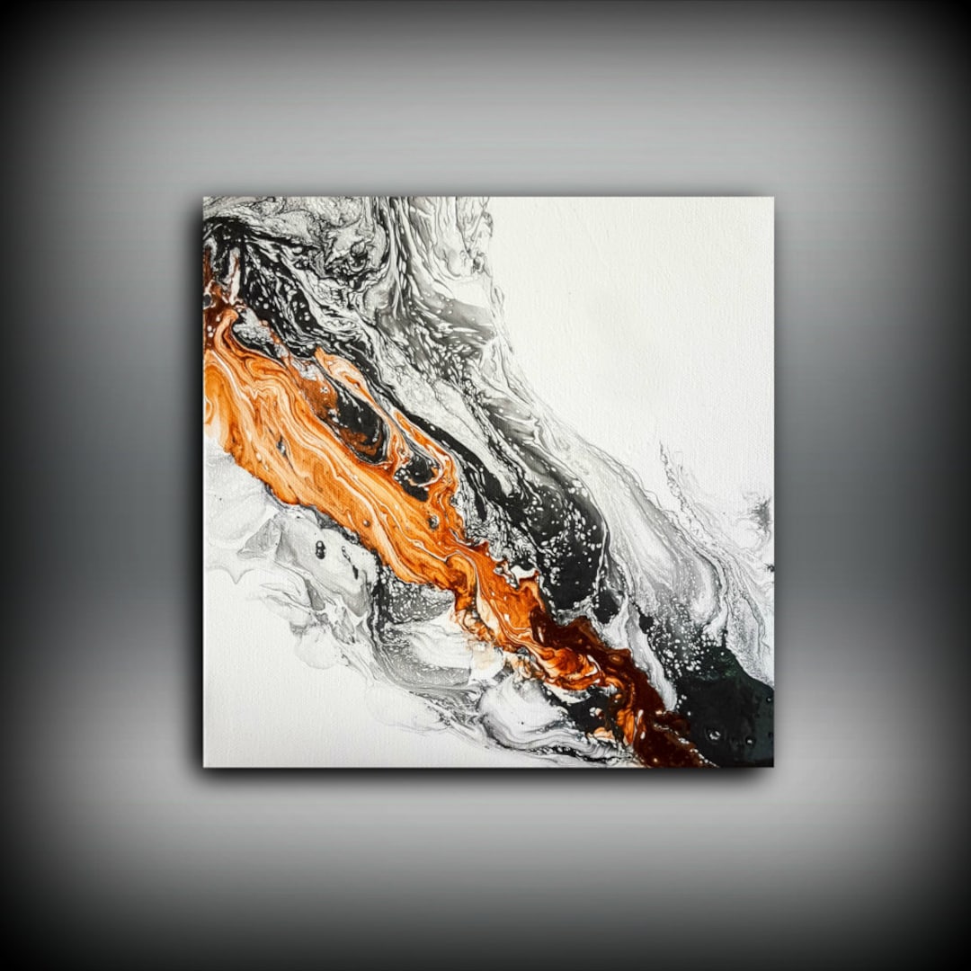 Fine Art Painting, Wall Art Print, Canvas Art, Abstract Painting, Black