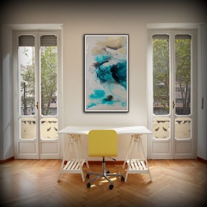 Zen Painting Watercolor Painting Office Art Print Abstract Painting Contemporary Art Abstract Painting Large Wall Art Bathroom Decor image 3