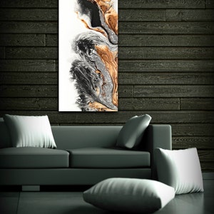 Giclee Print of Original Abstract Oil Painting Bold Art Abstract Made To Order Large Fine Art Print Copper Gift for Men and Gift for Women image 4