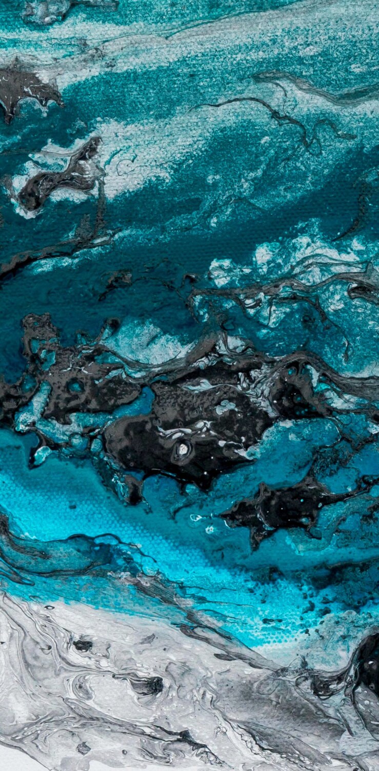 ORIGINAL Painting, Blue Abstract Art, Abstract Blue Painting Home Decor