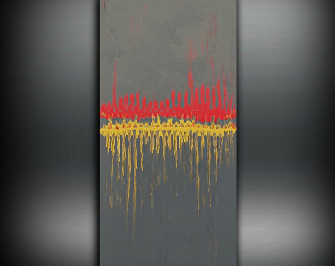Art Painting Abstract Painting, Acrylic Painting, ORIGINAL PAINTING, Boho Painting, Wall Art Canvas Painting, Fine Art Wall Hanging 24x48