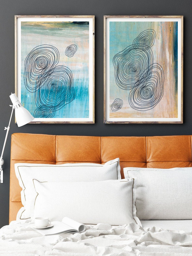 mid-century-modern-art-print-set-of-2-art-prints-minimal-etsy-uk