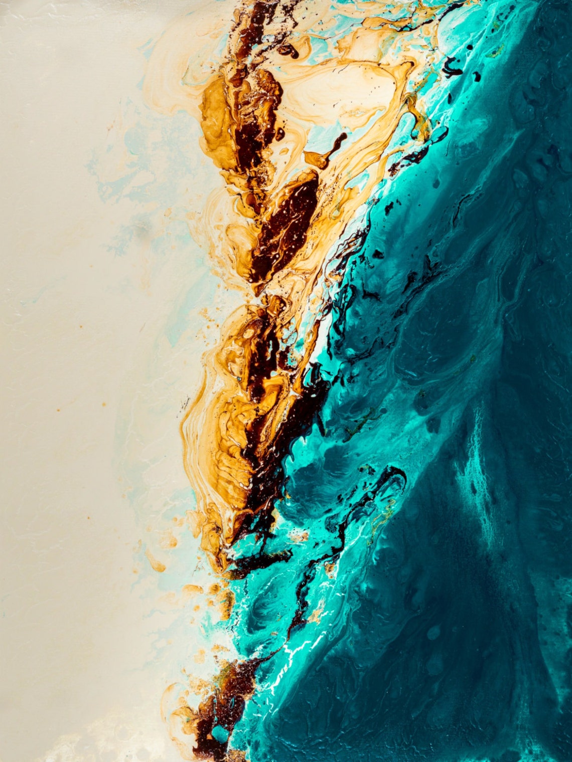 Large ABSTRACT Print of Painting Blue Painting Print Giclee Etsy UK