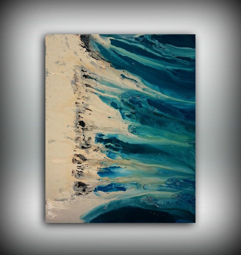 Art Painting Teal Painting Large Paintings Abstract XL EXTRA Etsy