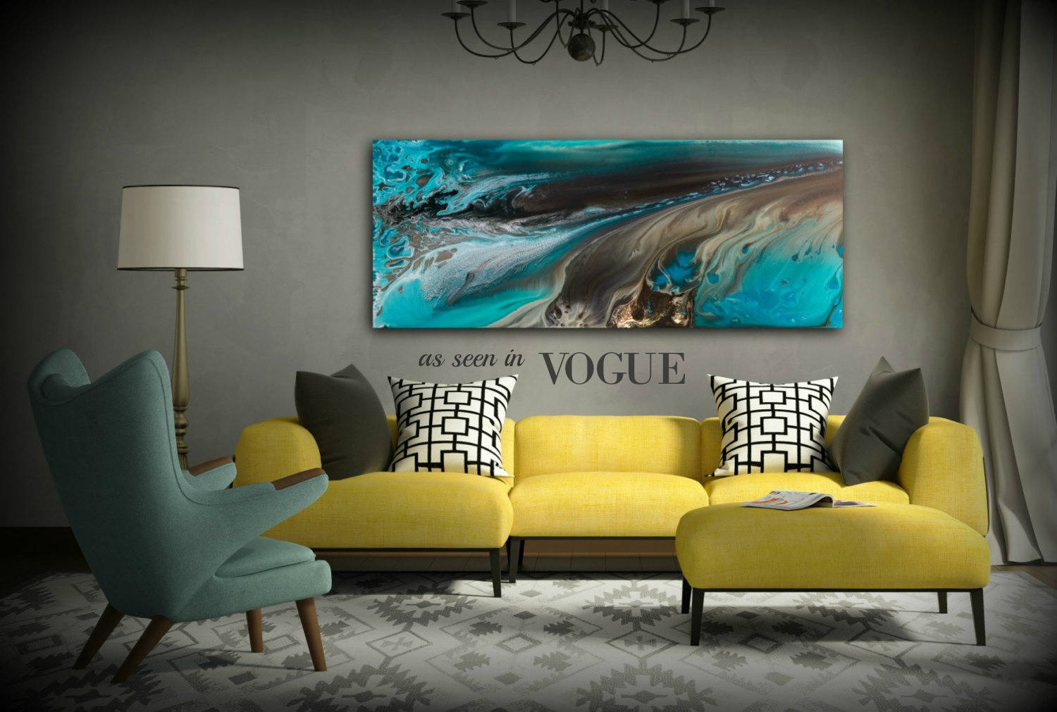 GICLEE PRINTS Art Abstract Painting Coastal Home Decor Modern ...