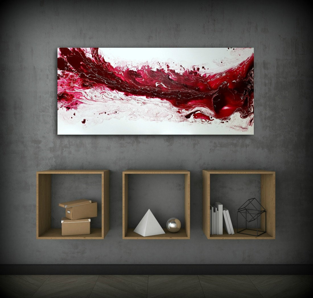 Original Painting, Abstract Landscape, Acrylic Large Art, Abstract