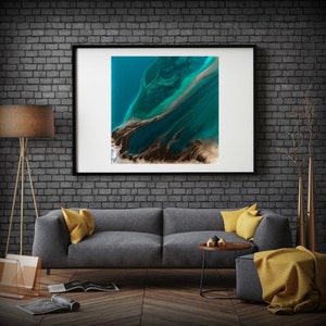Wall Decor, Fine Art Print, Colorful Artwork, Square Print, Gifts For Her, Bright Wall Art, Trendy Wall Decor, Trending Art, Art Aqua Decor image 2
