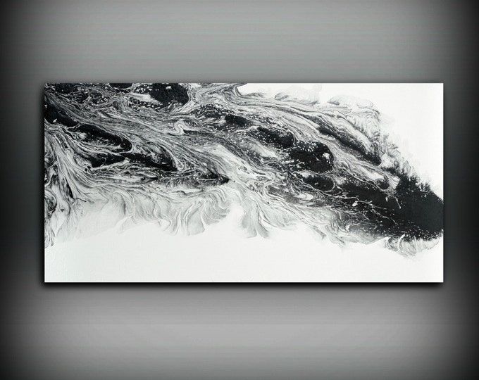 SALE Large Abstract Painting Print Abstract Art Canvas Print, Black and White Art Large Abstract Wall Art, Large Abstract Art Fine Art Print