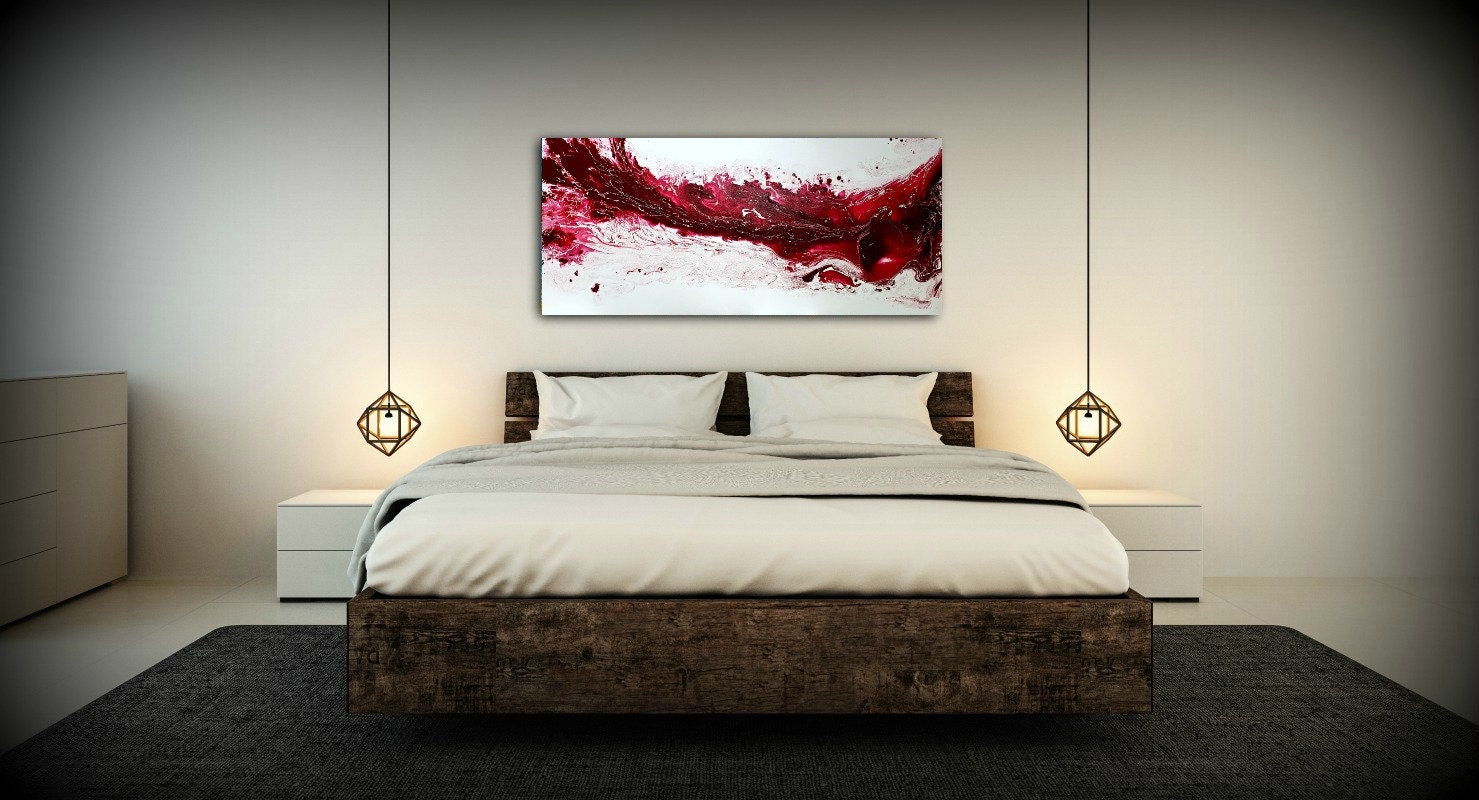 Original Painting, Abstract Landscape, Acrylic Large Art, Abstract