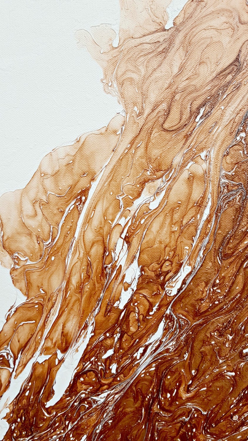 Copper Painting 36 x 48 Abstract Painting Acrylic Painting Etsy