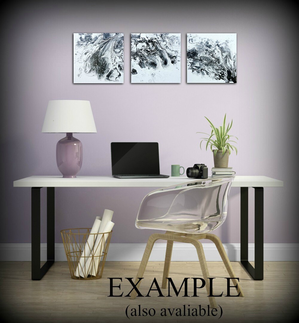 Art Painting Acrylic Painting Abstract Art Small Wall Art Canvas Black