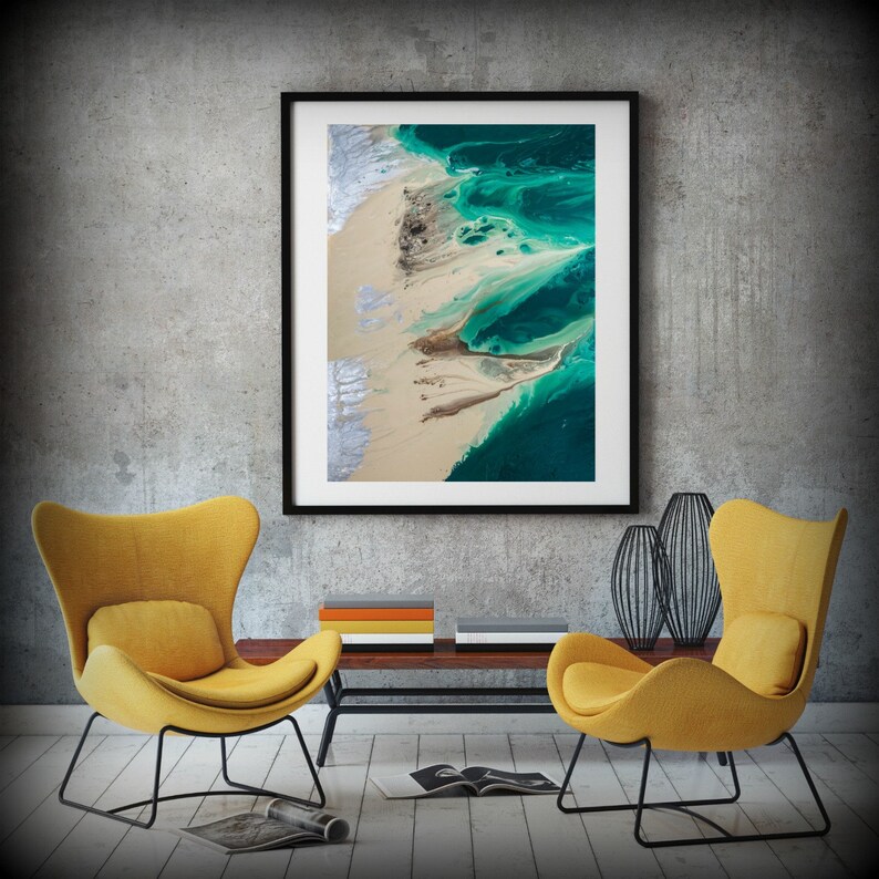 Coastal Art Print Office Art Print Office Decor Abstract Zen Etsy