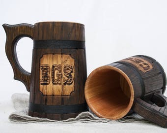 Prancing Pony Mug, Lord of the Rings Mug, Wooden Beer Mug, Tankard, Wooden  Tankard, Wood Tankard, Beer Mug, Wood Mug, Groomsmen Gift, 20oz 