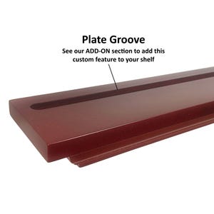 Maple Stained Crown molding shelves | Stained floating shelf | Mantle shelf | Lacquer protective finish | Decorative shelving image 6