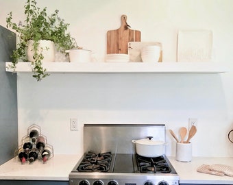 3" Thick Decorative Floating Shelf | Custom Painted Shelves