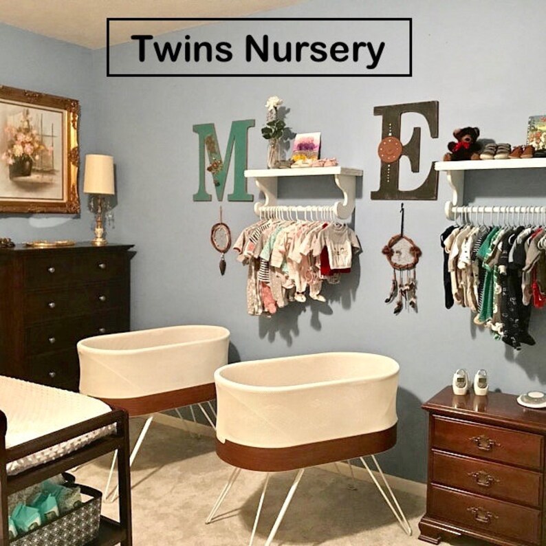 Nursery Hanging Shelf Hanging Baby Clothes Rack Shelf With Etsy