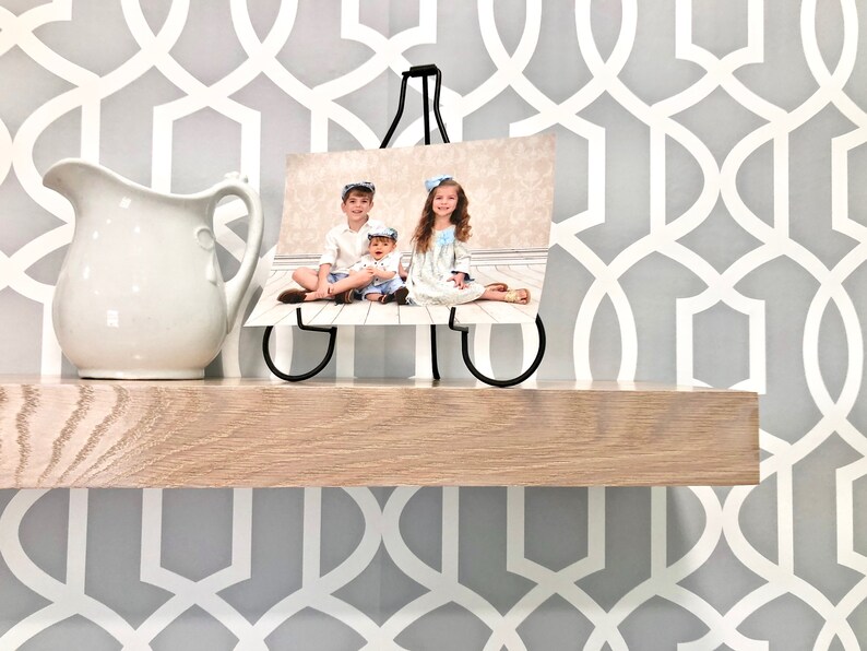 Oak Floating Shelf Stained Oak Bathroom Shelves White Oak Etsy