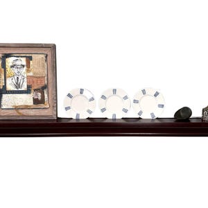 Maple Stained Crown molding shelves | Stained floating shelf | Mantle shelf | Lacquer protective finish | Decorative shelving image 10