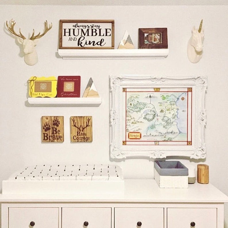 White Floating Shelves Deep Shelf Modern Wall Image 0