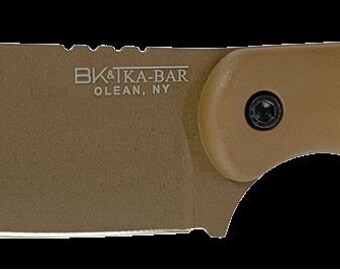 The KA-BAR BK18 Becker Harpoon is made with 1095 Cro-Van steel blade. Brown Ultramid handles and a Celcon sheath, 9.37” overall length.