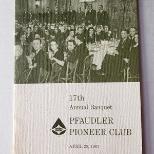 Pfaudler Pioneer Club Banquet 1967 Rochester NY