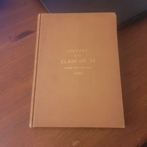 Hamilton College History Class of 1858