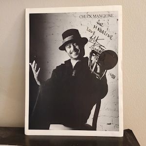 Signiertes Chuck Mangione Photo mit Zitat