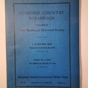 Genesee Country Scrapbook 1964 Rochester NY
