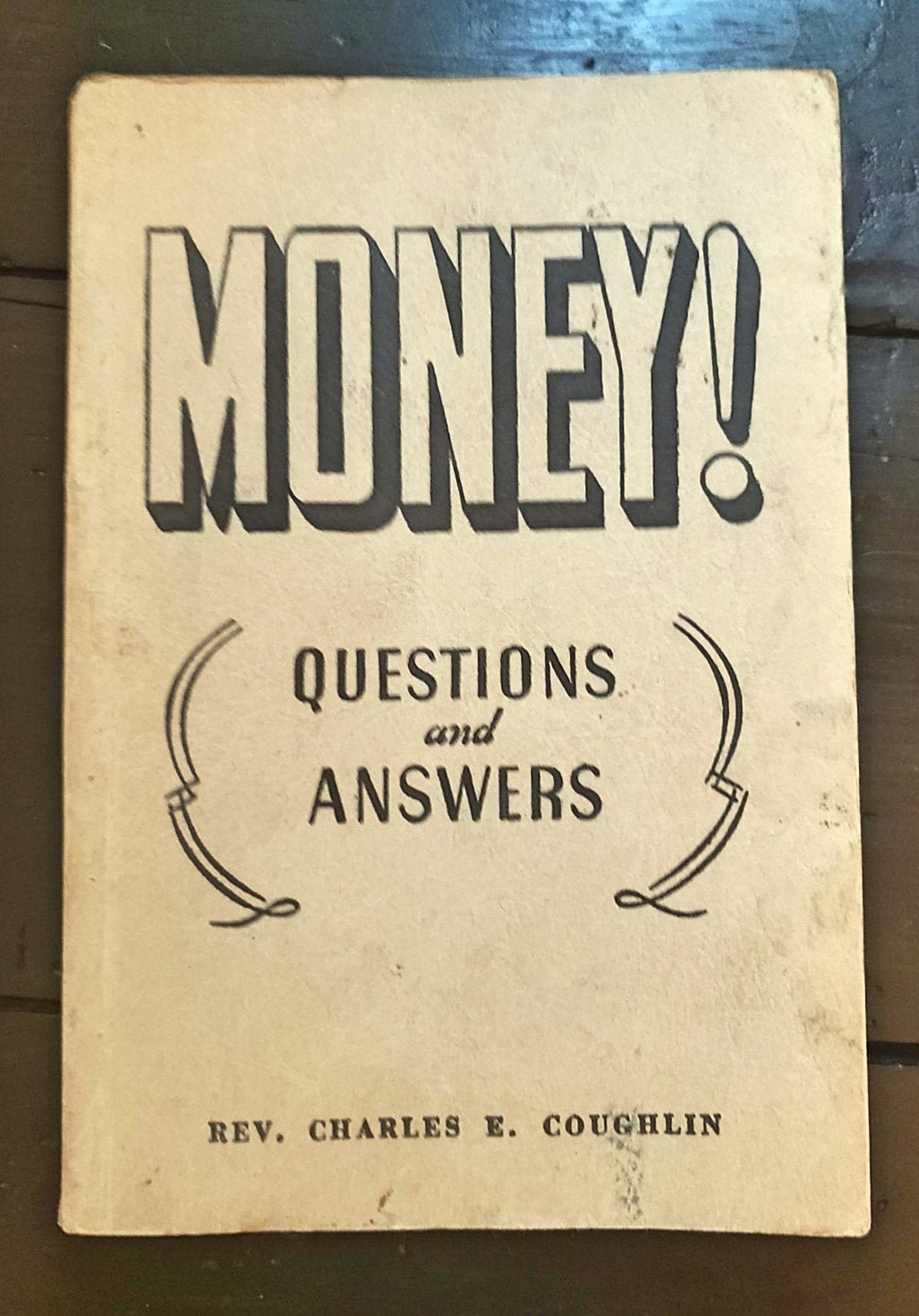 Buy Money Questions and Answers 1936 Depressionera Book Online in
