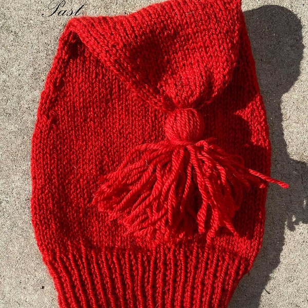 1700's Style Toque/Voyageur's Cap-Bright Red-Wool-Children and Adult Sizes