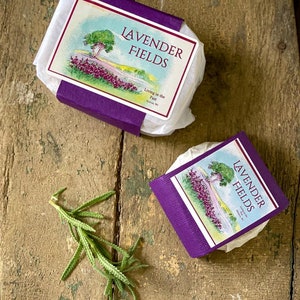 Lavender Fields-Vegetarian Soap, Soothing and Relaxing, Great Lather, Gentle on Skin