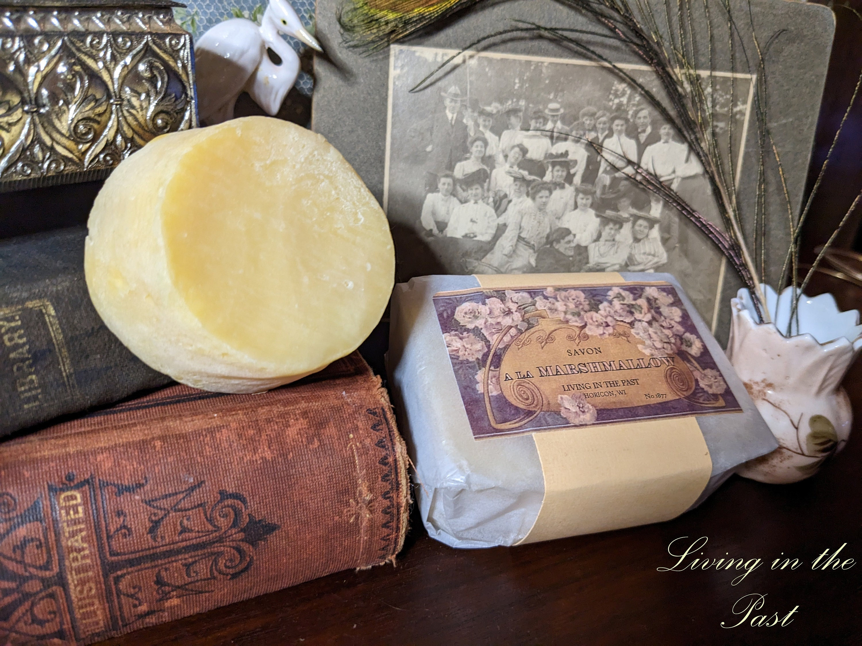 Marshmallow Soap-19th Century Recipe-Historical Recipe-Tallow Soap