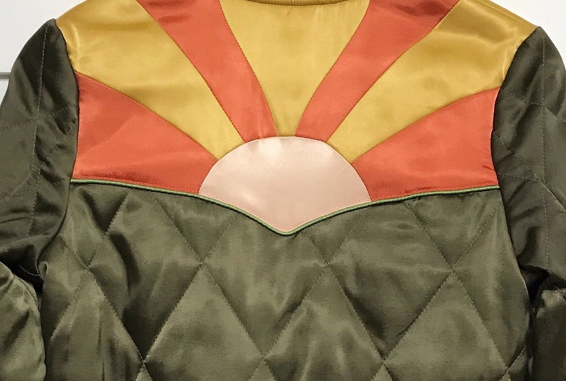 Olive Green Rising Sun Jacket image 2