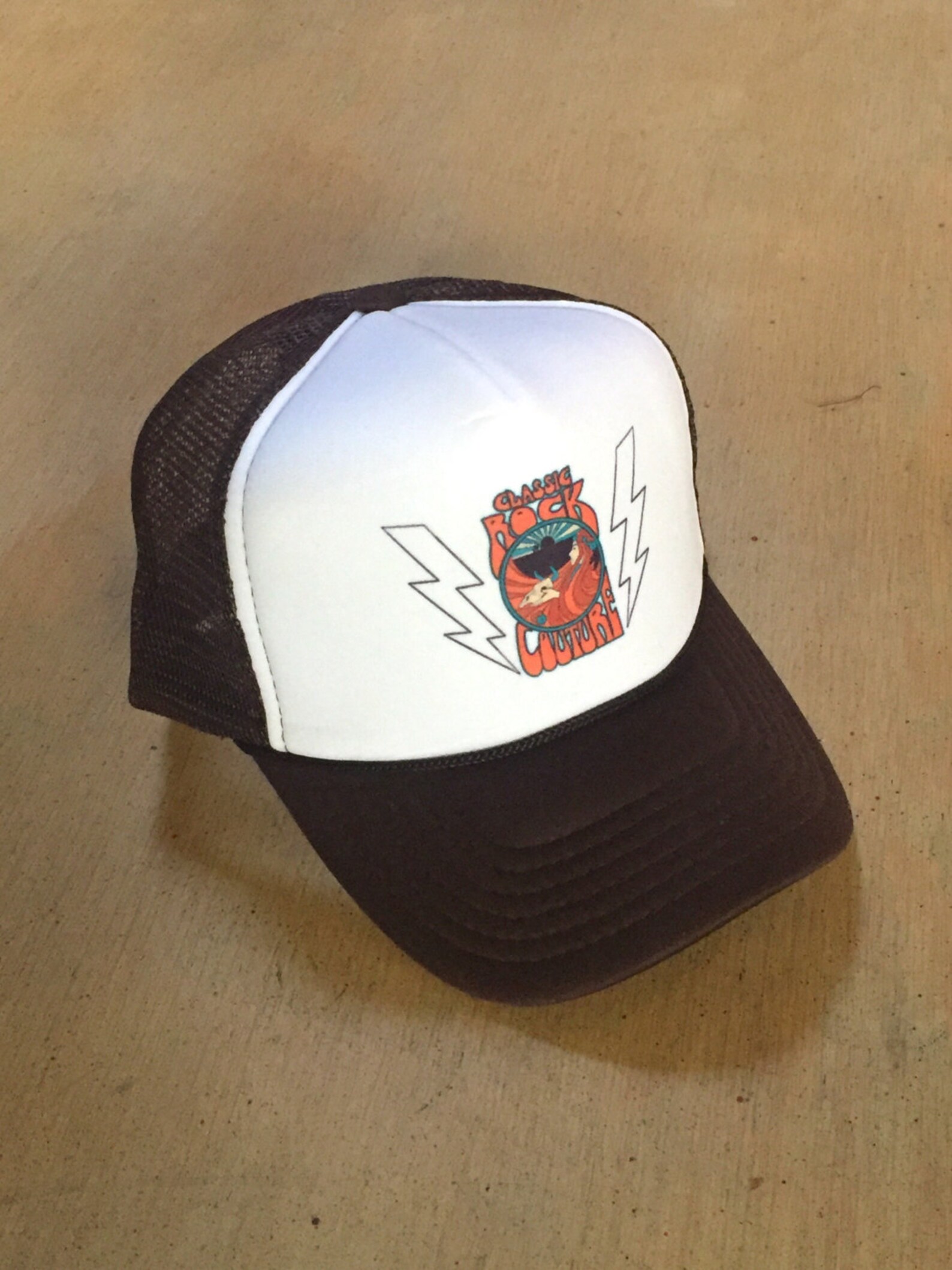 Desert Lightening Trucker Hat Tucson Arizona Classic Rock Etsy